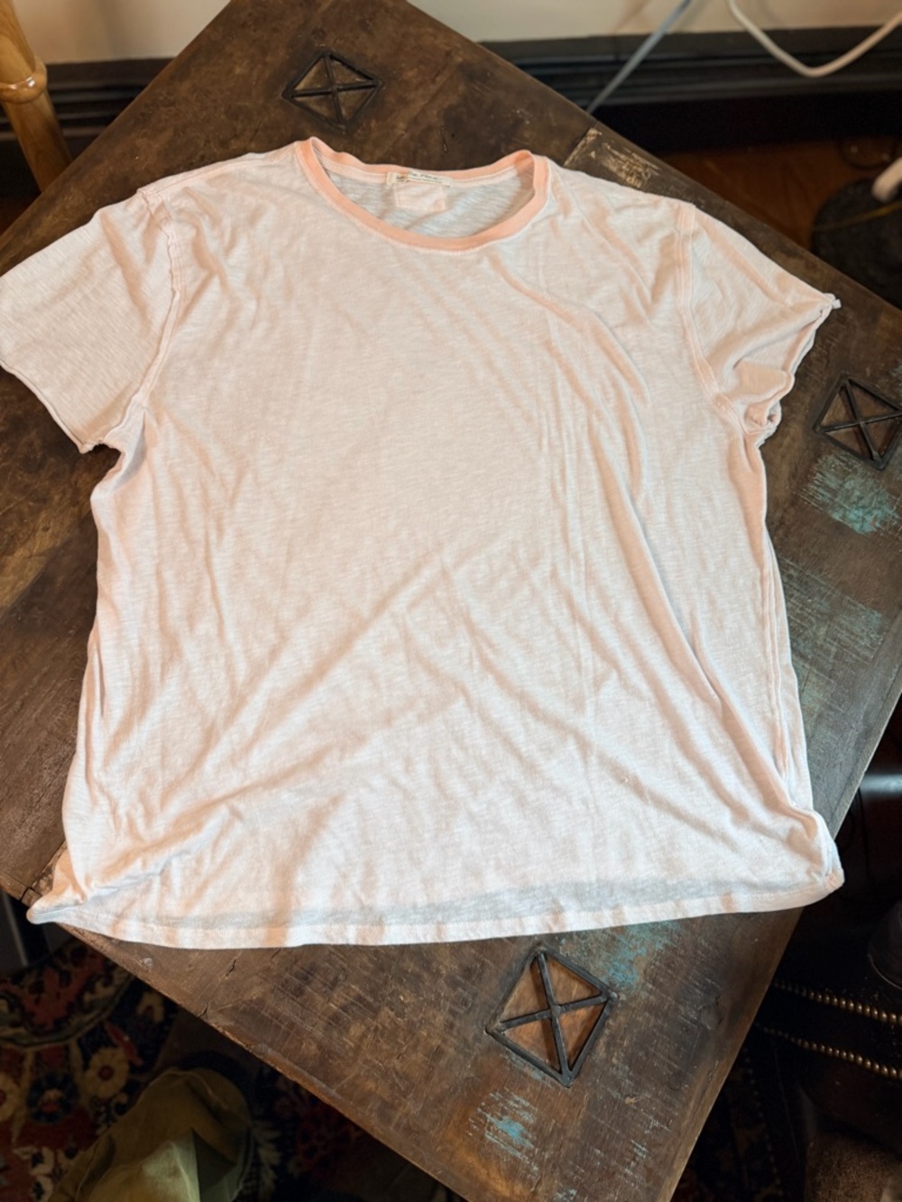 We The Free Pale Pink Short Sleeve Crew Tee